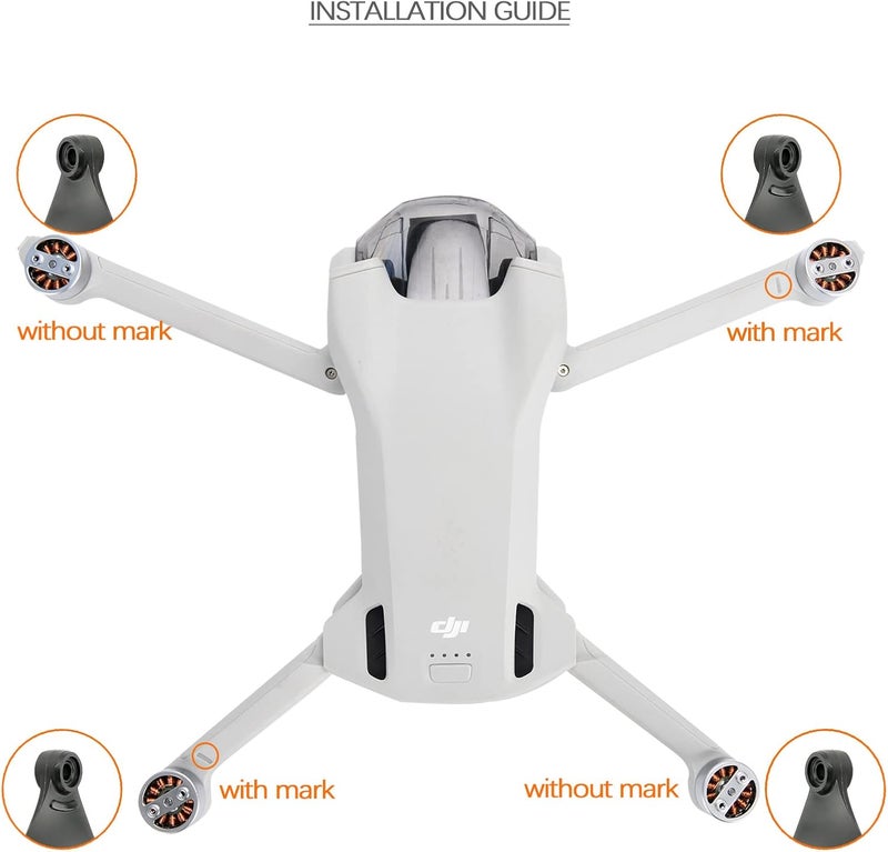 YETEETH (24 قطعة) مروحات صغيرة 3 متوافقة مع شفرات أجنحة DJI Mini 3 بدائل ملحقات (غير متوافقة مع DJI Mini 3 Pro) - Image 3